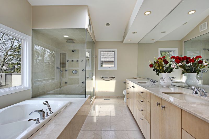Double Showerheads in Spacious Design